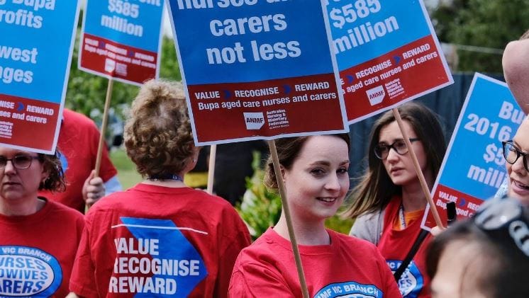 Bupa aged care workers strike in VIC – but staffing remains a sector-wide issue