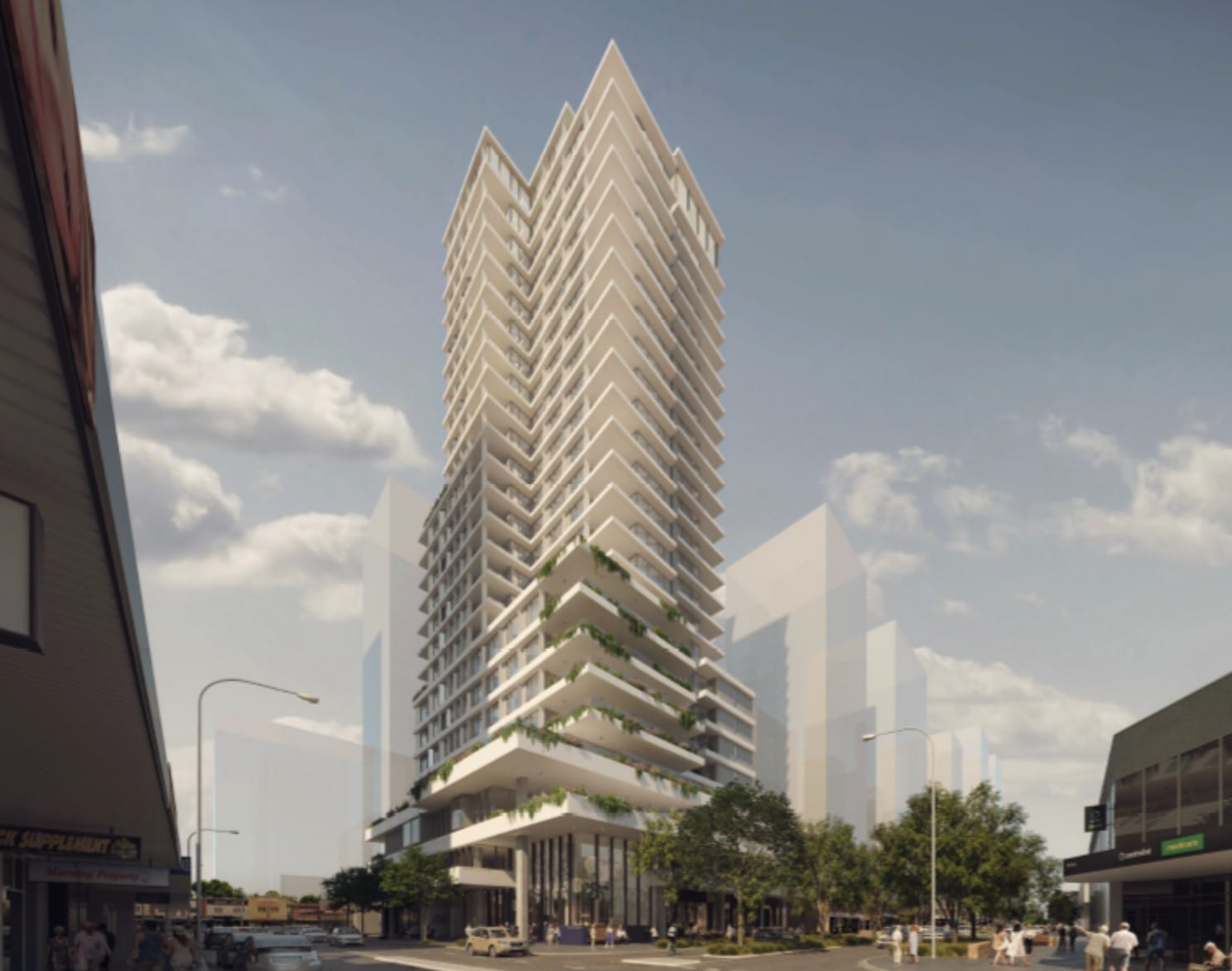 Anglicare’s 24-storey continuum of care proposal in Merrylands, Sydney