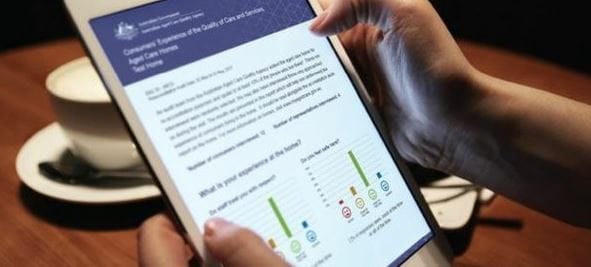 Home and community care consumer experience reports online later this year