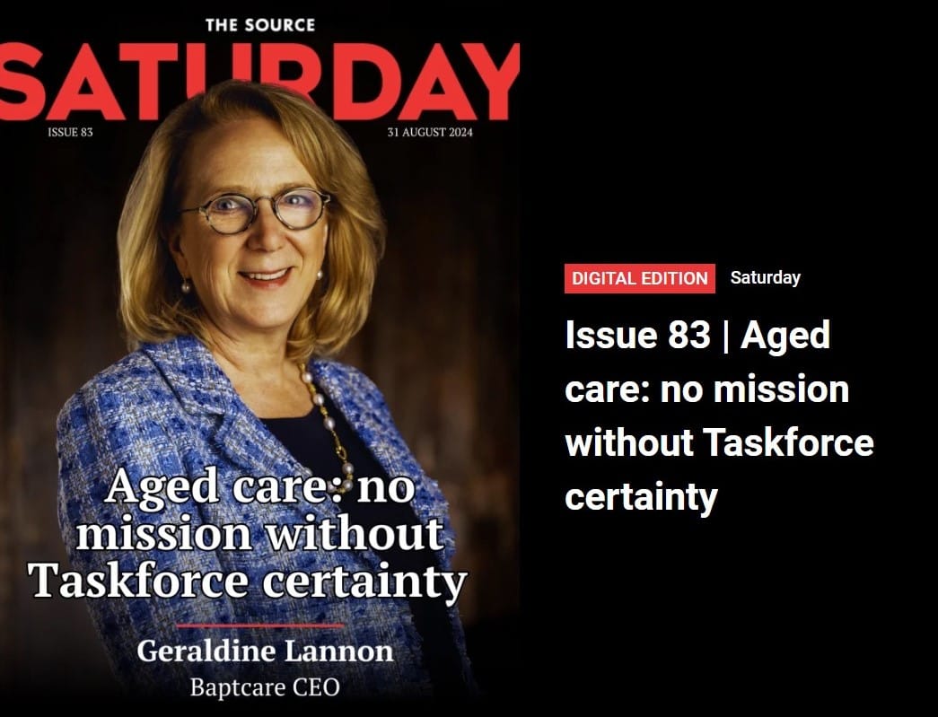 SATURDAY subscription magazine: The reality of aged care in 2024 from the mouths of CEOs