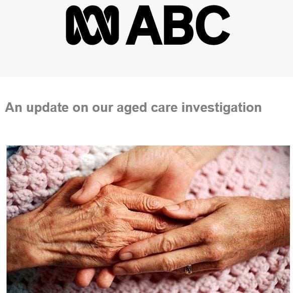 ABC now canvassing for stories of sexual abuse in aged care