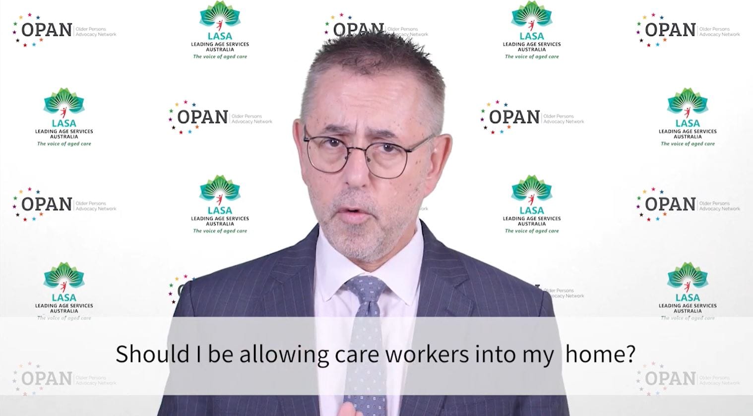LASA and OPAN release new video series with Dr Norman Swan amid reports up to 30% of home care clients turning down services during COVID-19