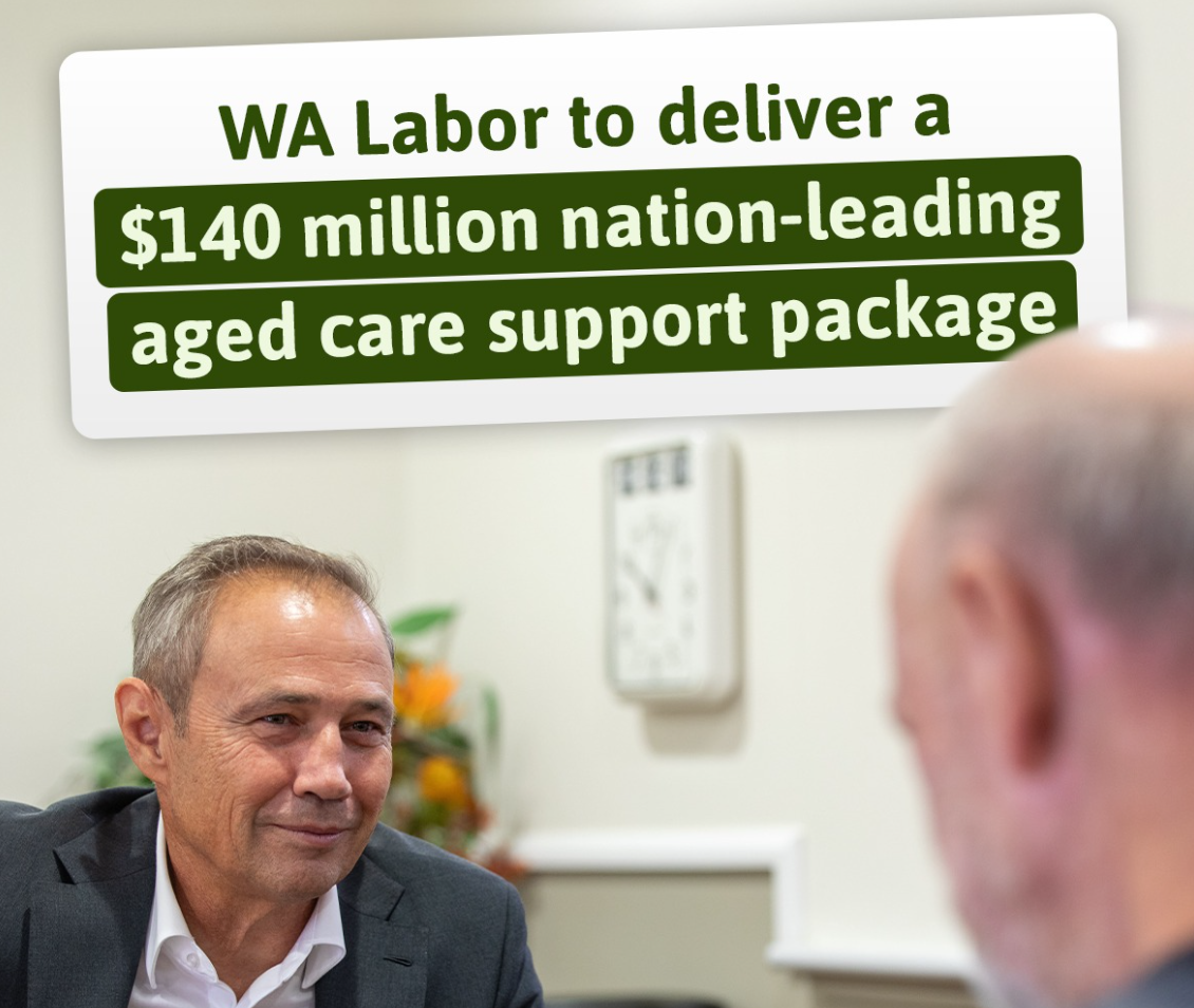 WA Govt's election promise of $100M low-interest loans for aged care construction