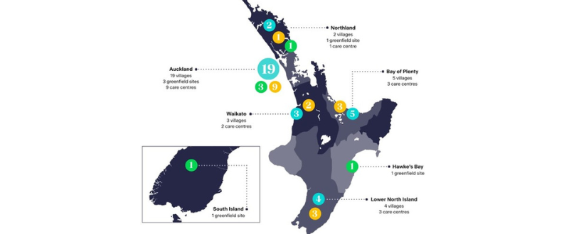 Metlifecare's NZ$100m-plus plans for 10 existing villages