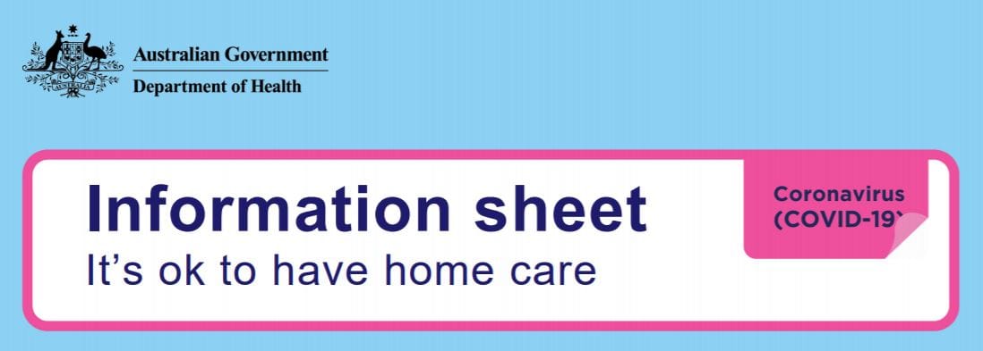 “It’s ok to have home care”: Department of Health issues flyers for home care staff to hand to clients