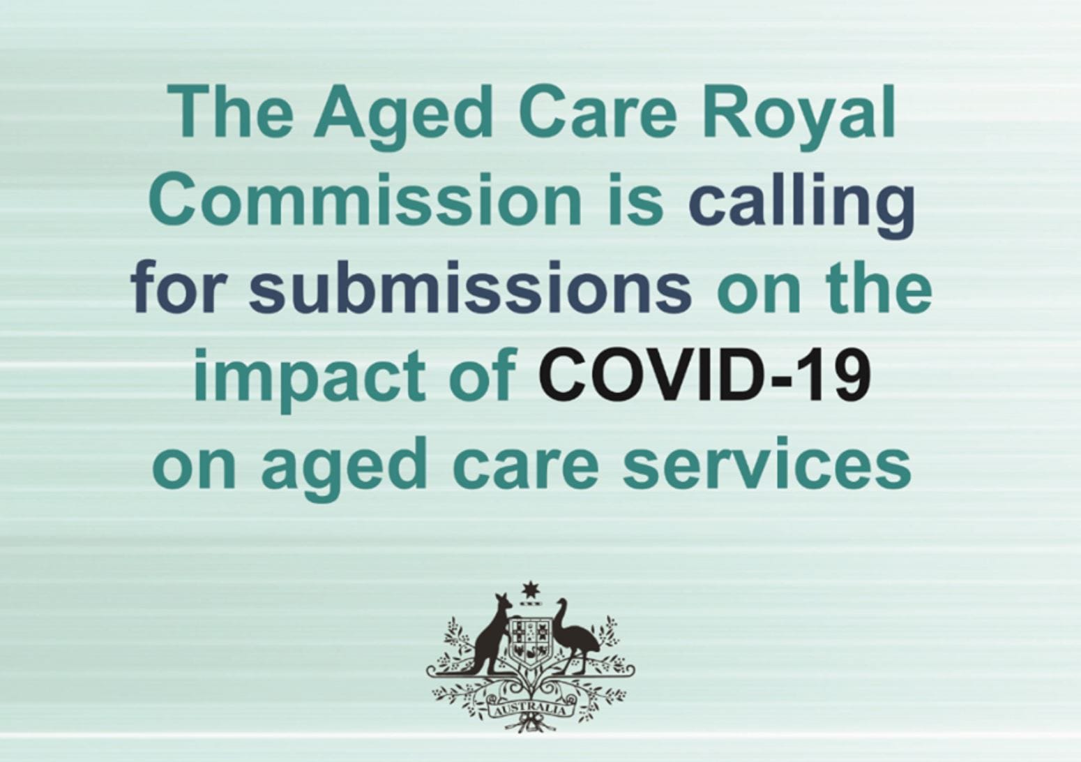 Aged Care Royal Commission calls for submissions on impact of COVID-19 on aged care homes