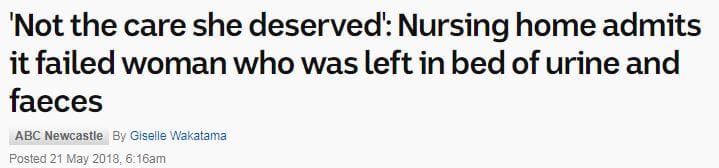 ABC puts spotlight on failures at Newcastle aged care home – one year later