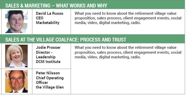 Retirement villages sales in a difficult market - learn at the village Summit