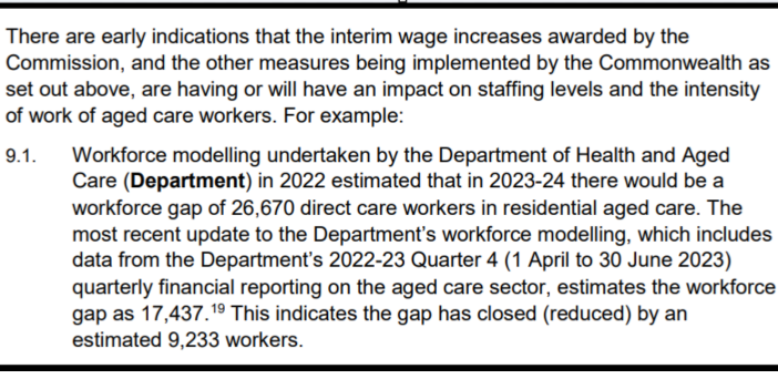 Aged care sector now short of 17,000 workers
