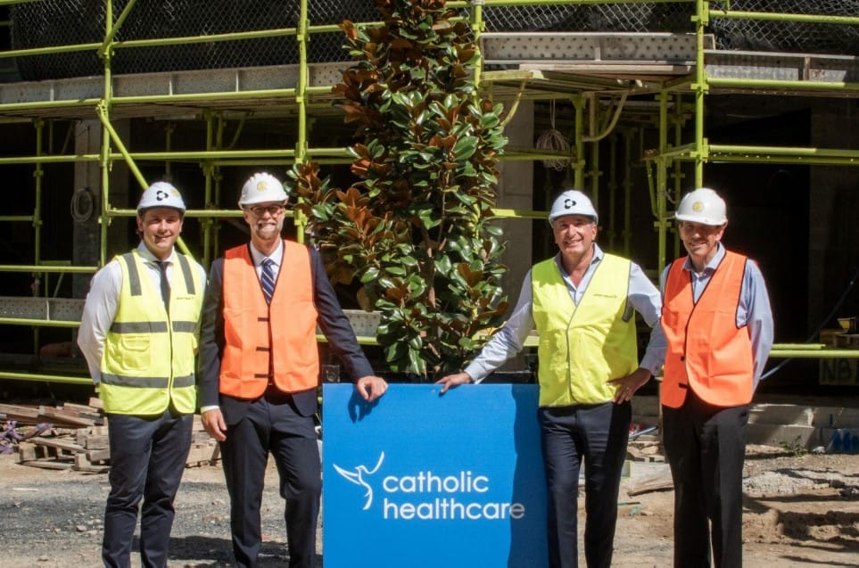 Catholic Healthcare celebrates construction milestone for new aged care home on NSW Central Coast