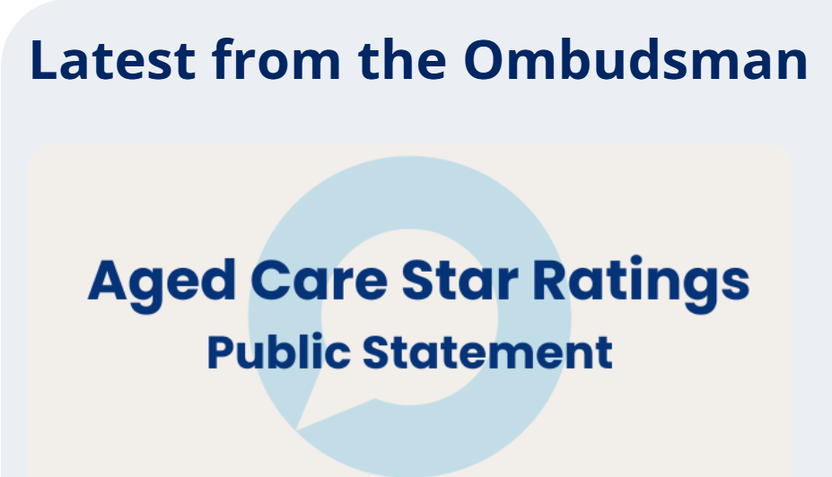 Department of Health and Aged Care's Star Ratings "not sufficiently meaningful": Commonwealth Ombudsman