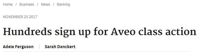 Aveo Class Action in Fairfax spotlight but stumbles at the starting post