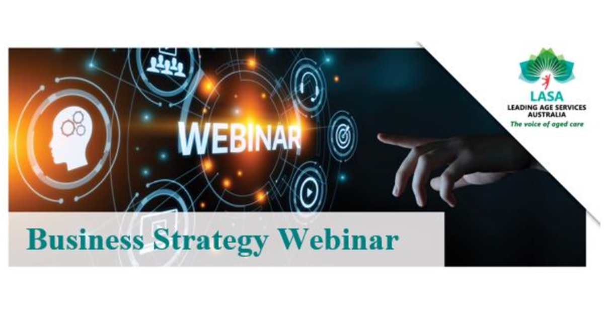Retirement Living Business Strategy Webinar – 60 minutes – next Tuesday