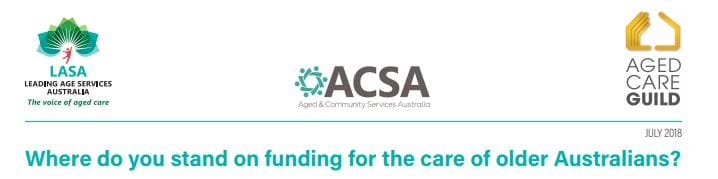 ACSA, LASA and Aged Care Guild barrack for aged care in lead up to super Saturday by-elections