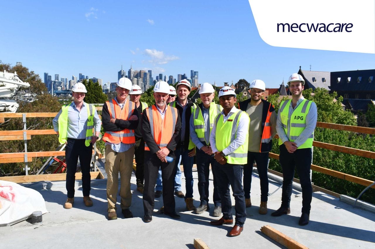 mecwacare management tour its John Hood Terrace aged care facility development in Richmond, Melbourne