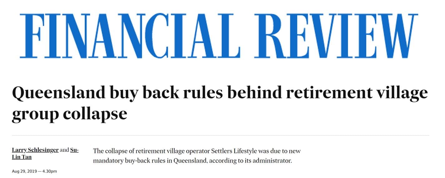 Compulsory ‘buy-backs’ blamed for Settlers Lifestyle receivership