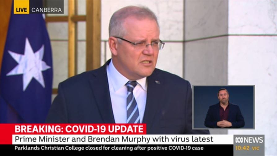 PM thanks Victorian Premier after public slap down of ‘private’ aged care homes