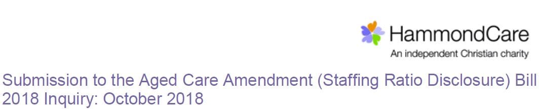 HammondCare questions staffing ratios in Senate inquiry submission: disadvantages “innovative” models of care