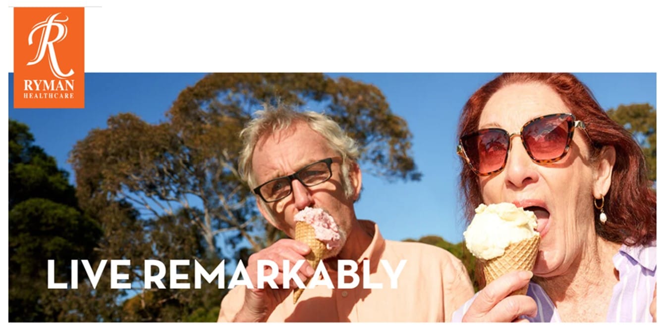 ‘Live Remarkably’ is the first ad campaign by M&C Saatchi for Ryman Healthcare