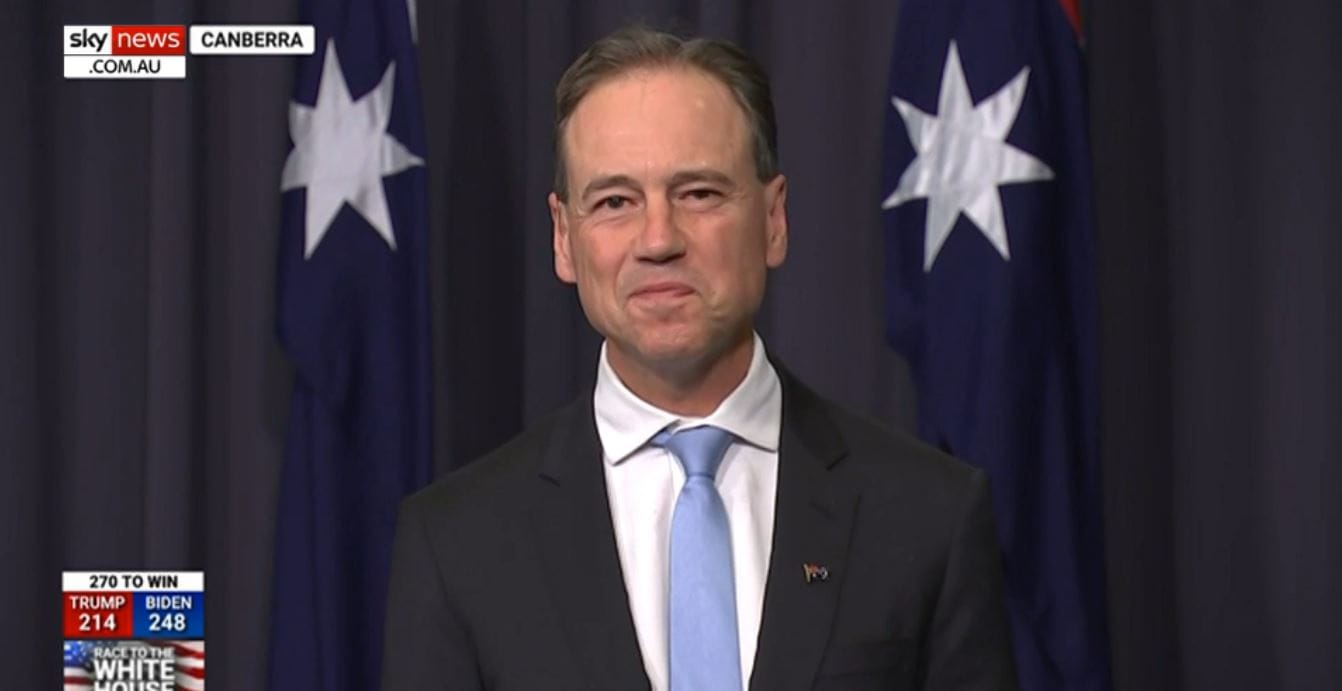 Greg Hunt still confident COVID vaccine will be available by March as Federal Government secures access to two more potential vaccines