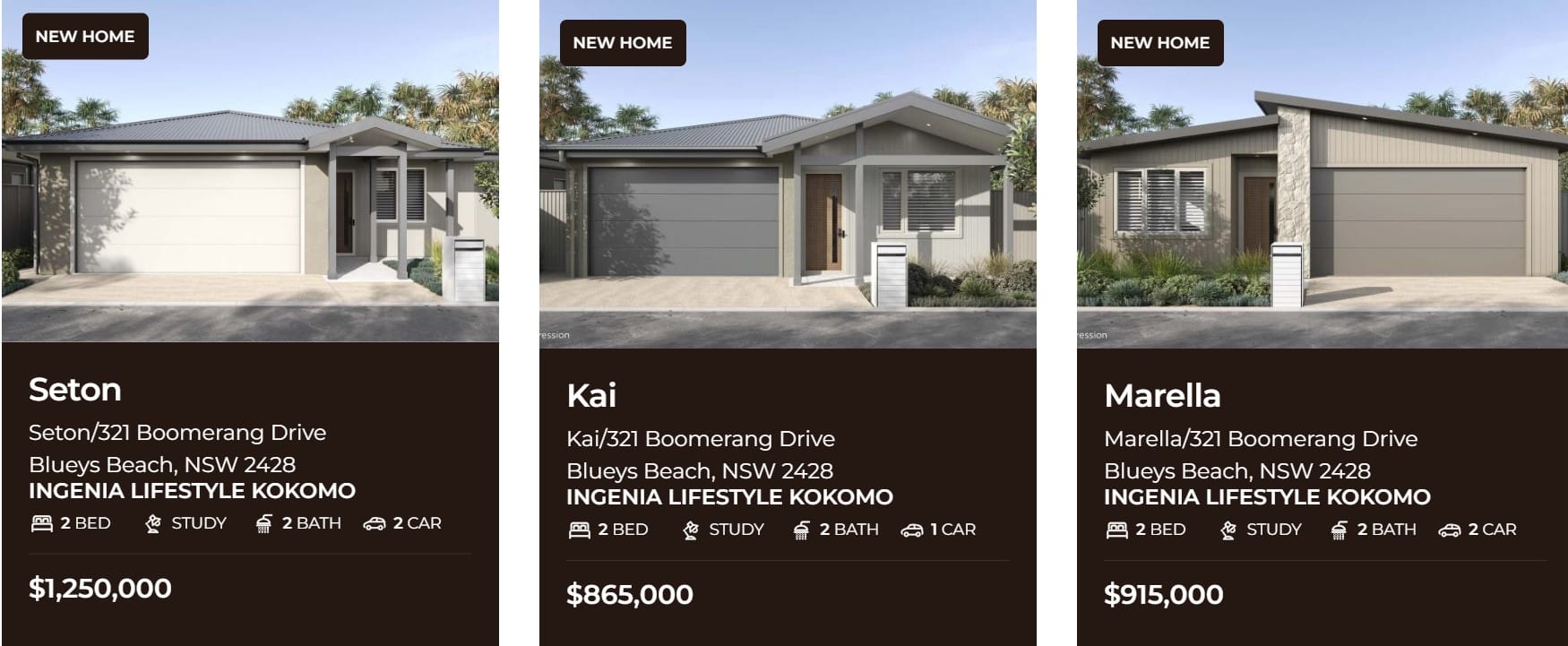 Ingenia Lifestyle's newest land lease community in Blueys Beach, NSW, is selling 2-bedroom homes for up to $1.25M