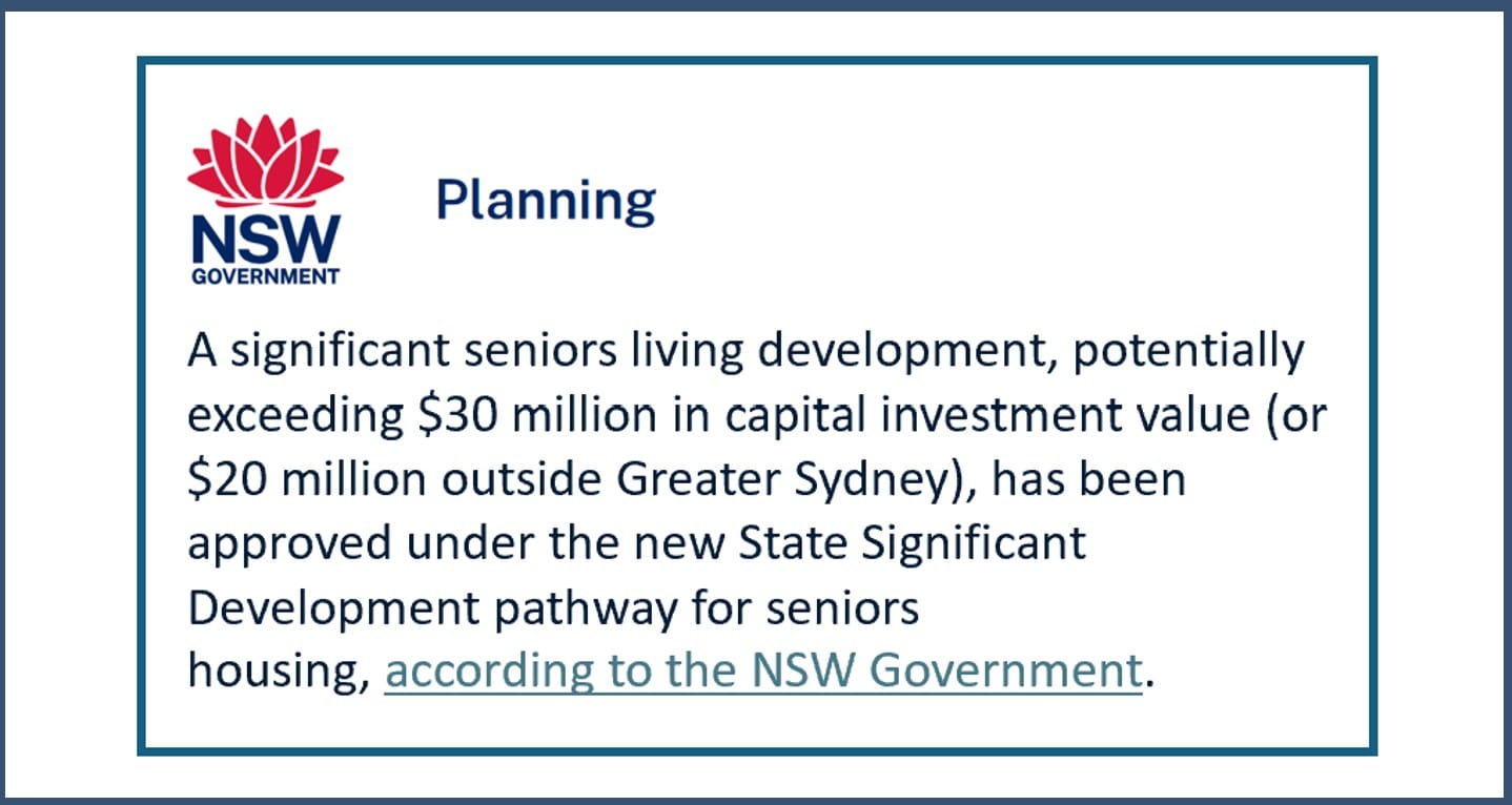 Since November 2021, just 485 new ILUs and 440 new beds have been ticked in NSW under new preferential laws. But green shoots are appearing