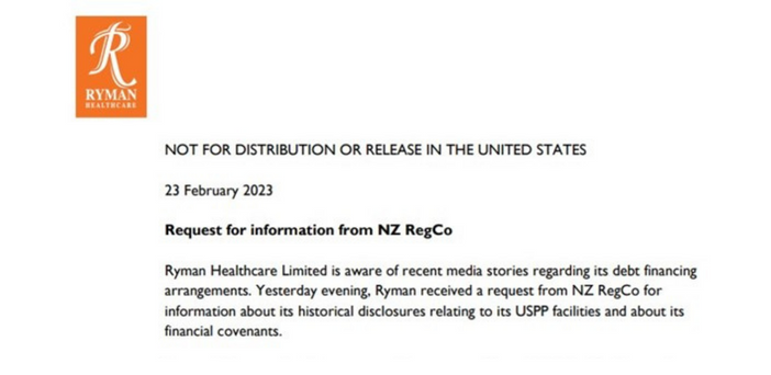 Ryman Healthcare being investigated by the New Zealand Stock Exchange regulator