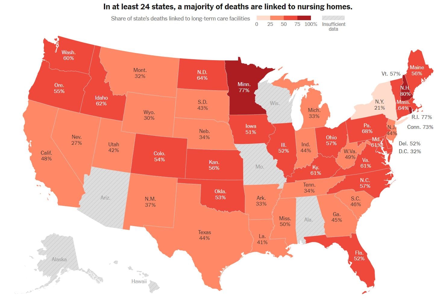 43% of US COVID-19 deaths linked to nursing homes – 12,000 facilities with at least one case