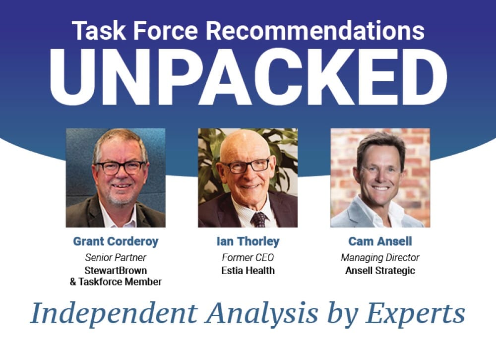 Taskforce Recommendations Unpacked