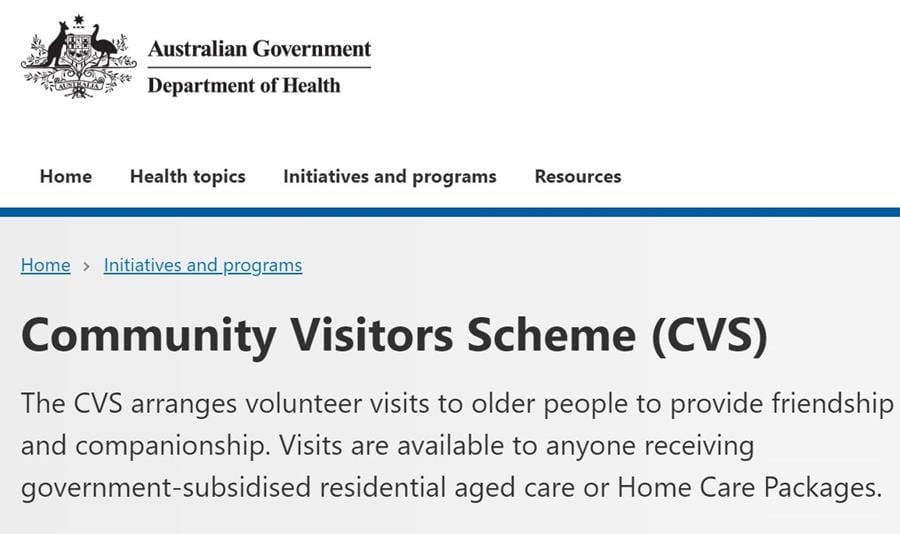 Providers asked to refer isolated people in their care to the Community Visitors Scheme (CVS)