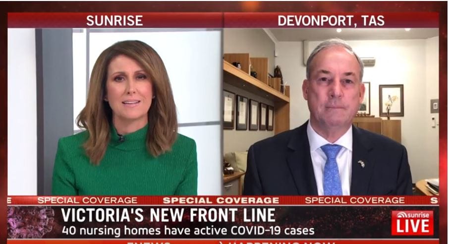 Aged Care Minister on outbreaks in Victorian homes – “we need to stop community spread”