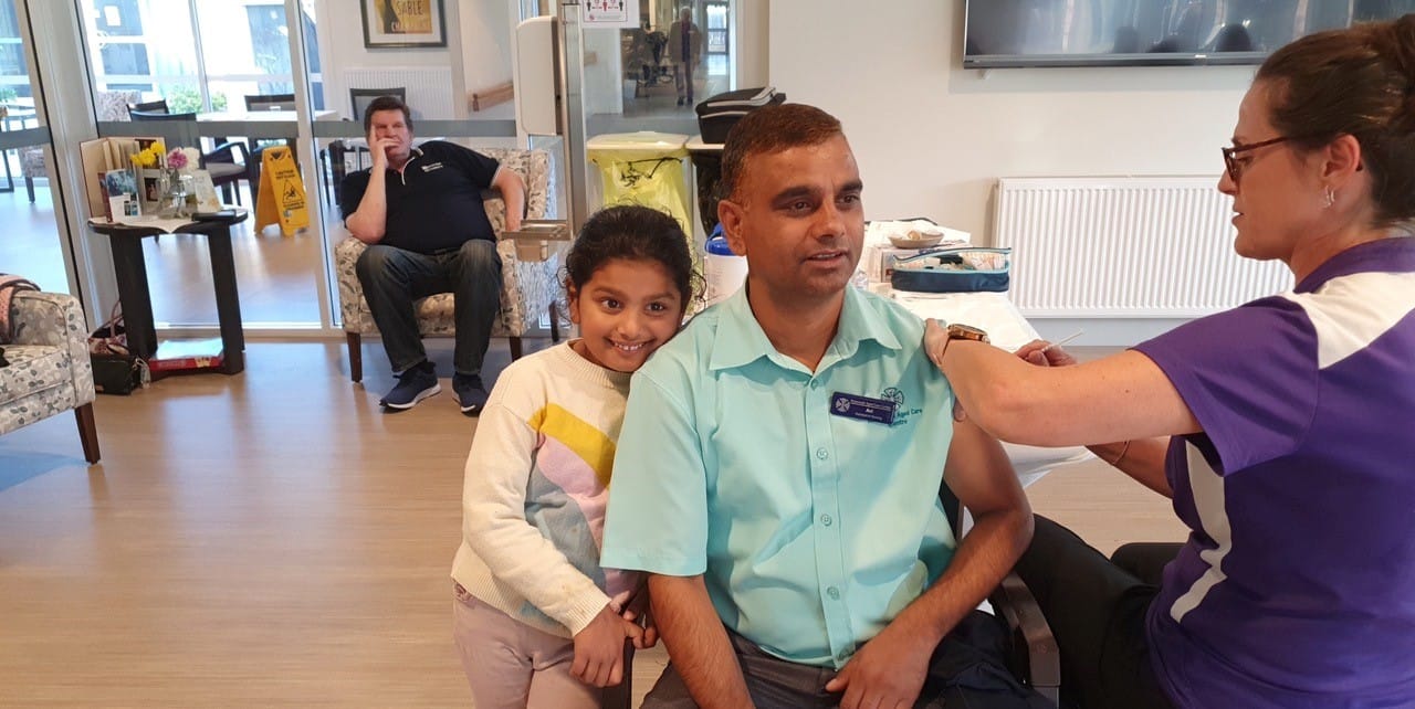 Just 2,300 residential aged care workers across Australia remain unvaccinated