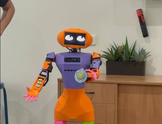 The new weekly visitor to an inner-city Melbourne aged care home