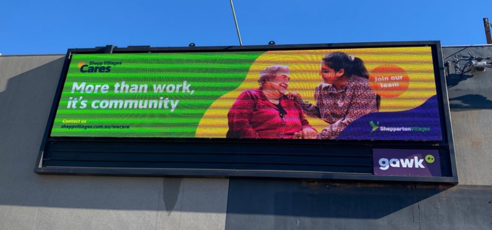 Opinion: an aged care provider spent $10,000 on this billboard for nothing