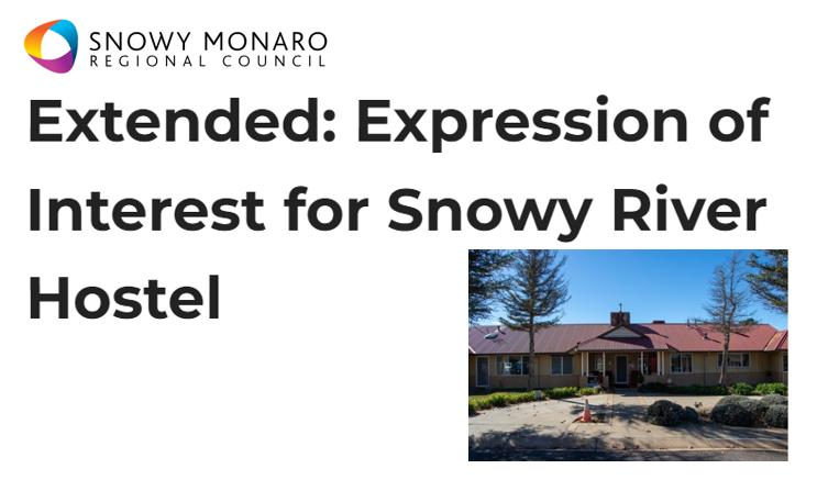 Snowy Monaro Regional Council extends EOI period for Snowy River Hostel repurposing