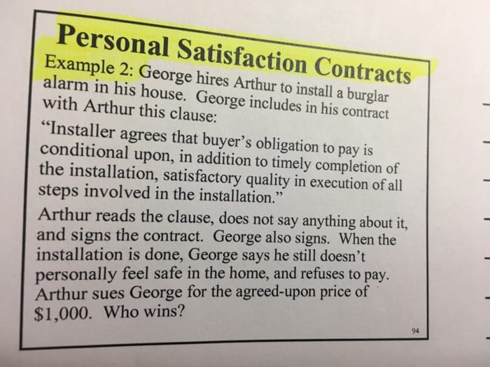 Contracts and ‘satisfaction’ with living in a village