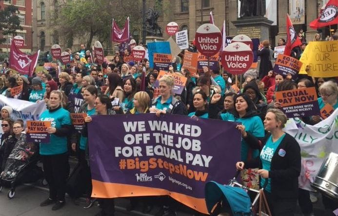 Childcare workers plan national strike – will aged care workers be next?