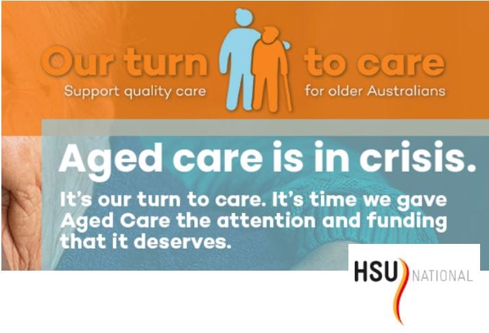 Big union lobbying campaign for Medicare style levy to fund aged care