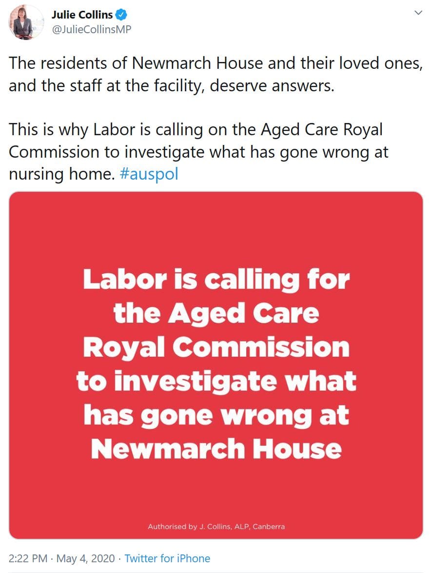 Labor calls for Royal Commission to investigate Newmarch House