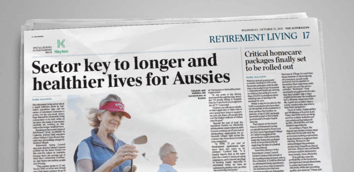 Keyton’s thought leadership in a sea of misunderstanding on what retirement villages are  post image