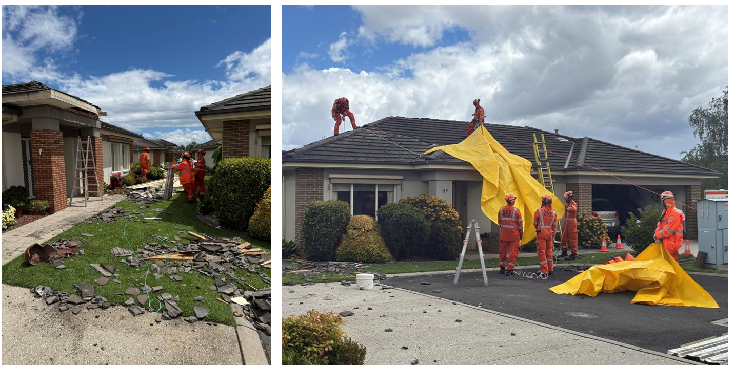 Wild winds leave trail of damage at Melbourne retirement village