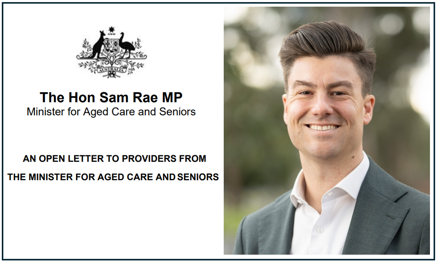 Aged Care Minister writes to remind providers of staff training obligations