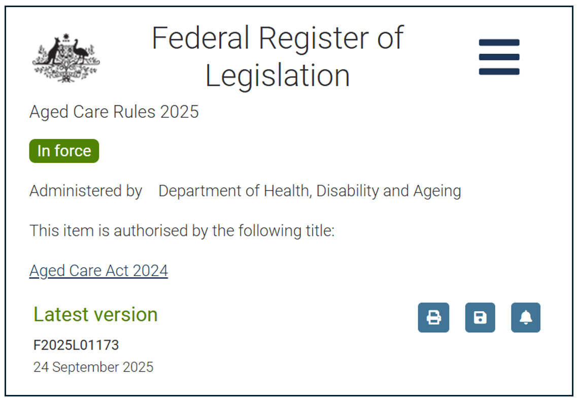 Final Aged Care Rules land – but rollout in 38 days “impossible”