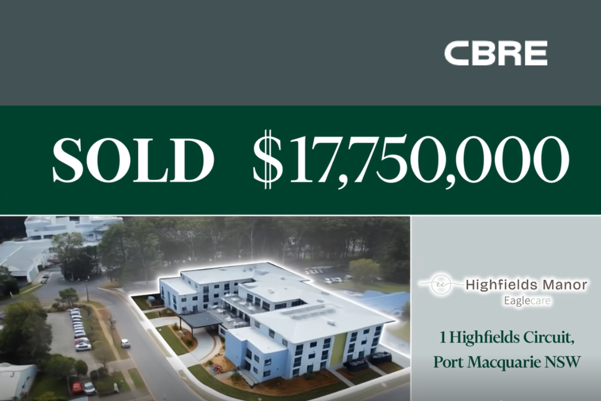Aged care home sold in $17.8M OpCo/PropCo deal  post image