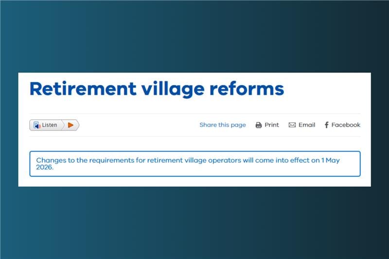 Law firm flags key change to VIC’s Retirement Villages Act 
                                                    post image