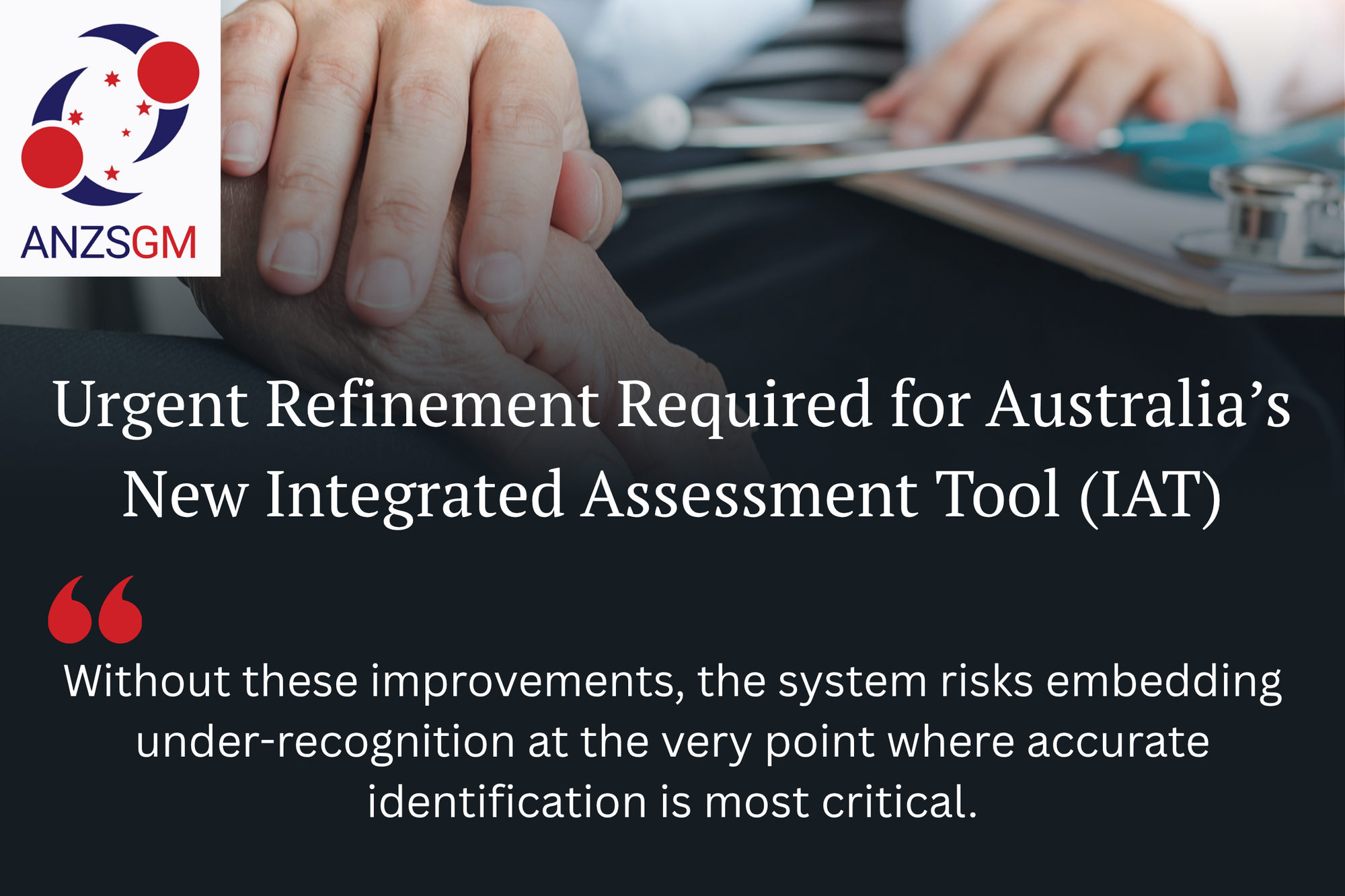 Geriatricians' peak body warns IAT risks under-identifying frailty  post image