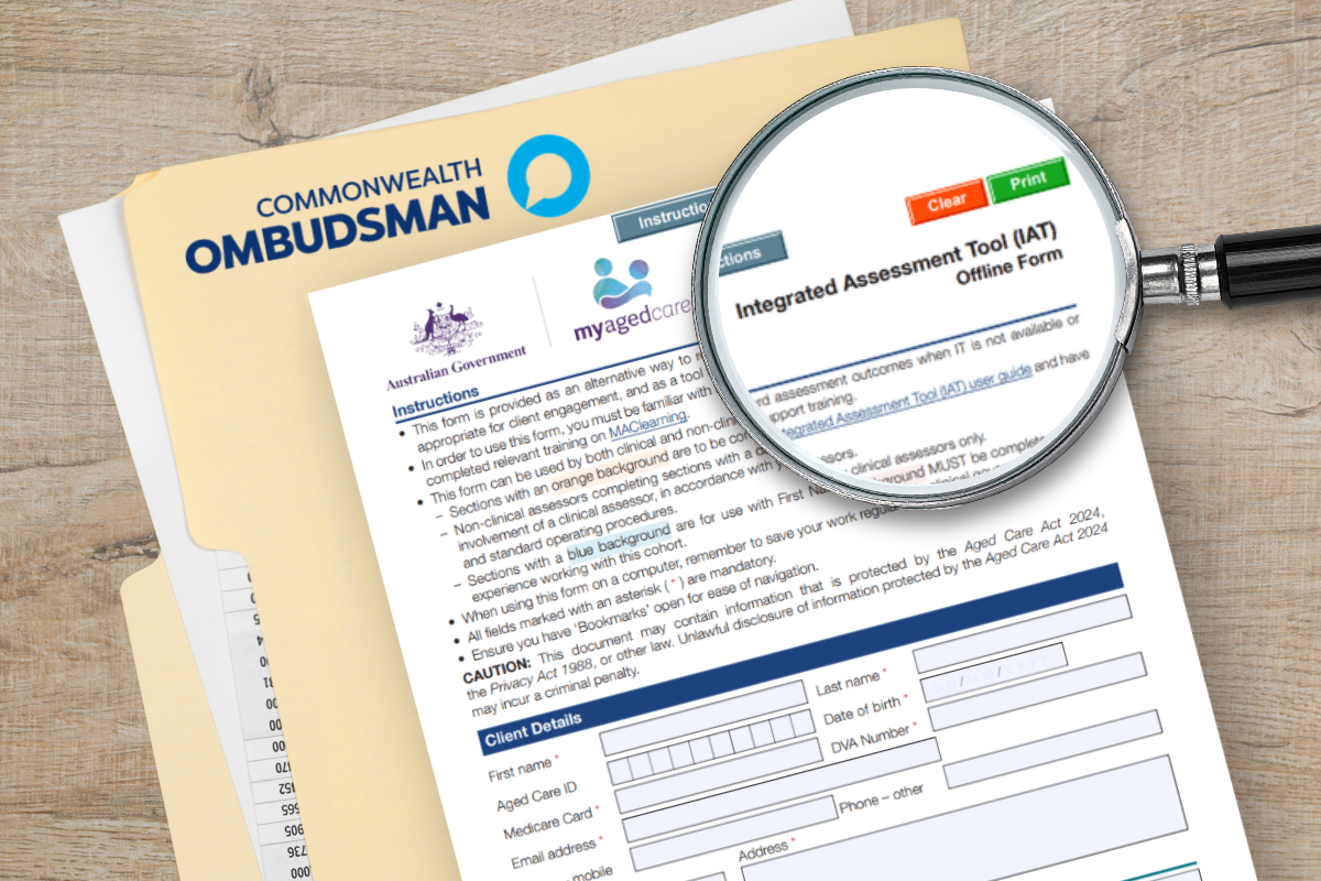 Ombudsman investigates aged care Integrated Assessment Tool