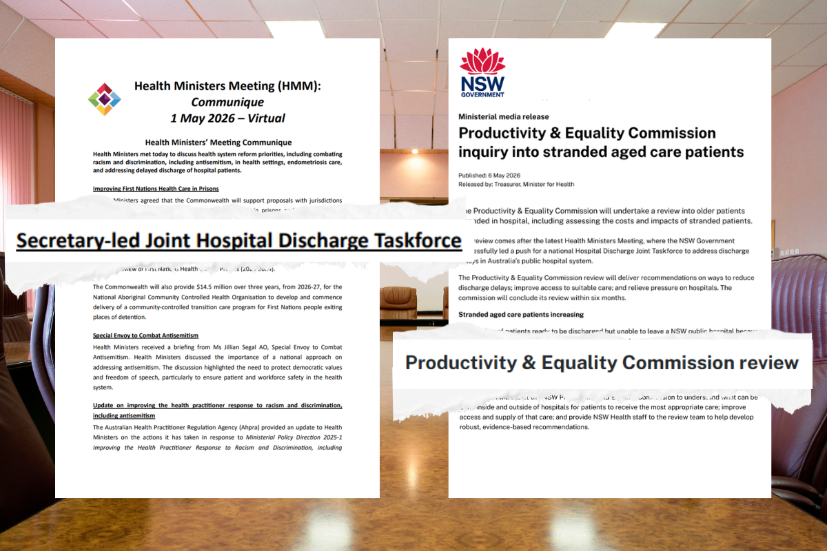 New Taskforce formed as 3000-plus in hospital beds wait for aged care 
                                                    post image