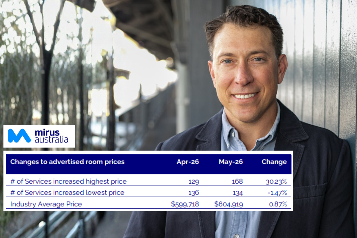 Mirus: Aged care room price now over $600,000 
                                                    post image