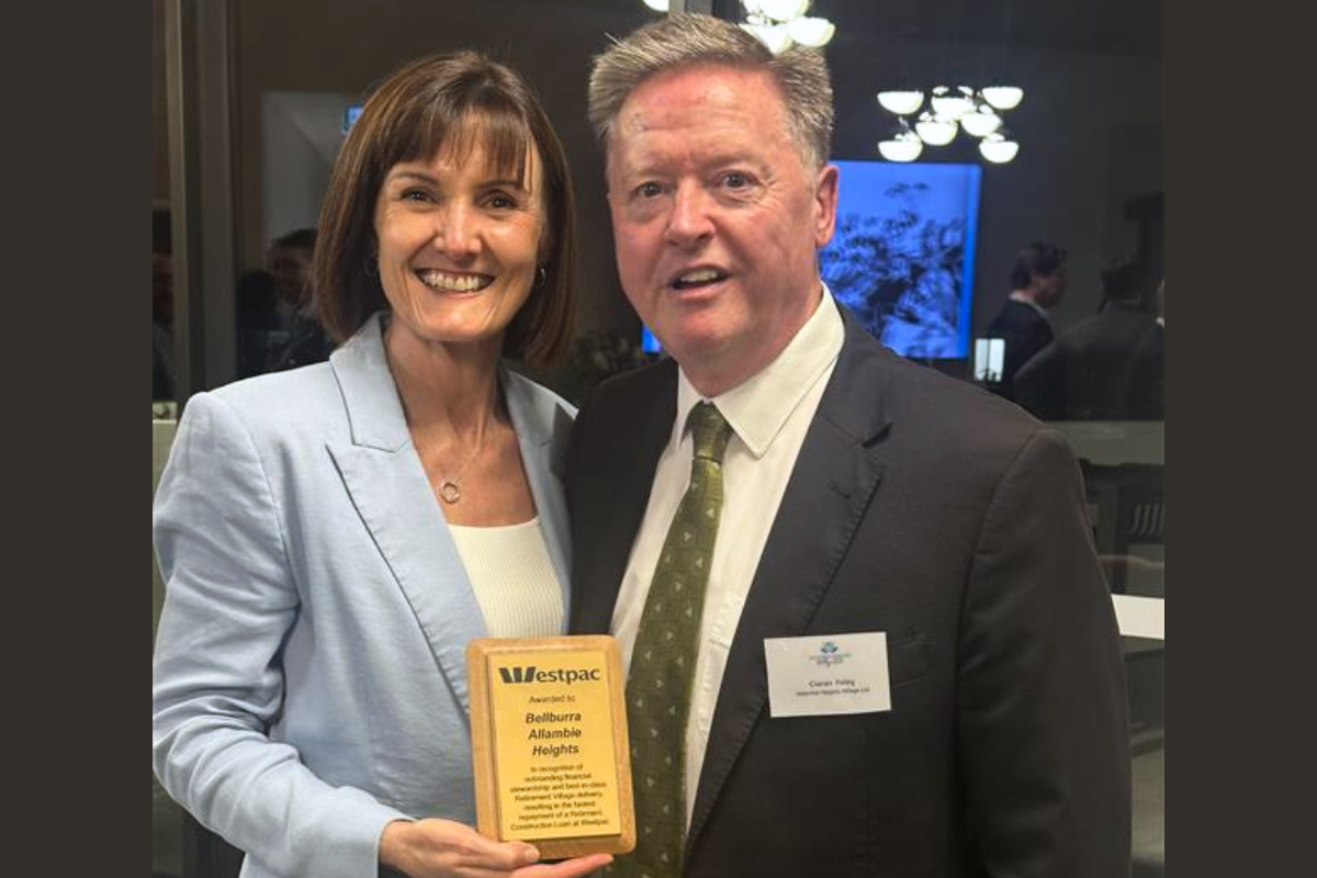 Westpac honours retirement village for fastest repayment of construction loan 
                                                    post image